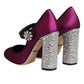 Dolce & Gabbana Pink Embellished High Heels Pumps Shoes