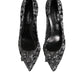 Dolce & Gabbana Silver Lace DG Amore Heels Pumps Shoes