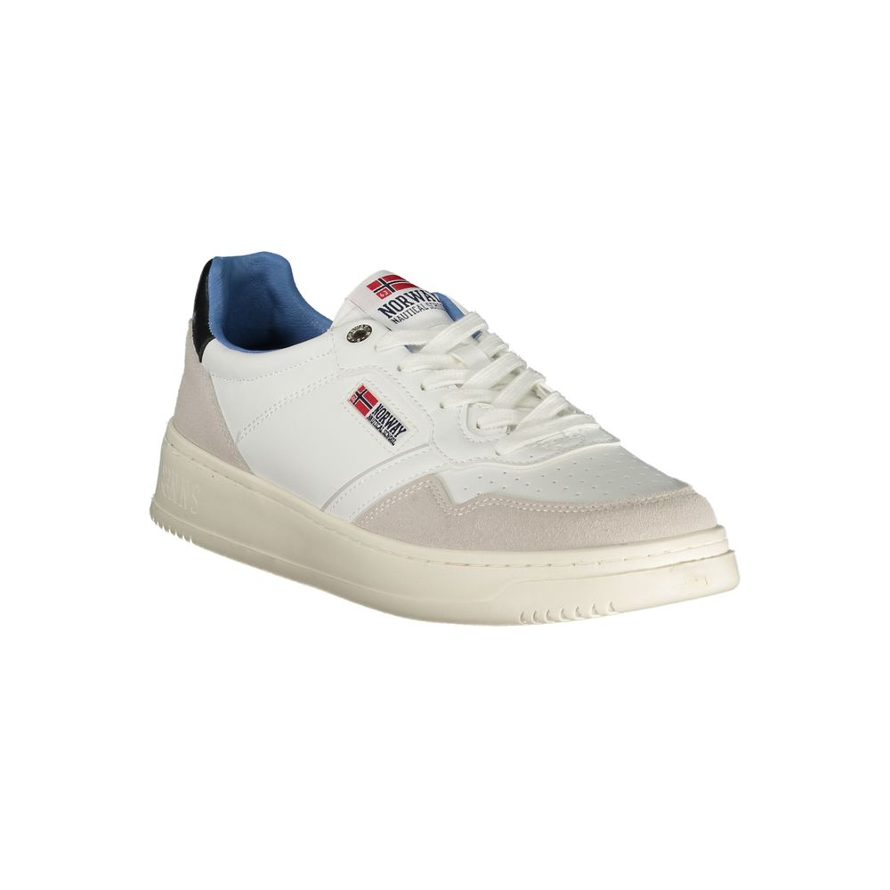 Norway 1963 White Polyester Men Sneaker