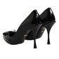 Dolce & Gabbana Black Bag Embellished Heels Pumps Shoes