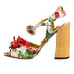 Dolce & Gabbana Multicolor Floral Crystal Embellished Sandals Shoes