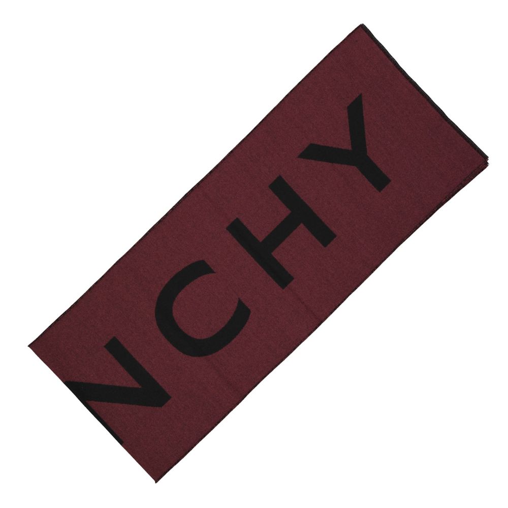 Givenchy Red Virgin Wool Scarf