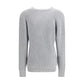 Balmain Gray Fleece Wool Cardigan