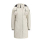 Moose Knuckles White Cotton Parka