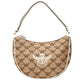 MCM Beige Raffia Shoulder Bag