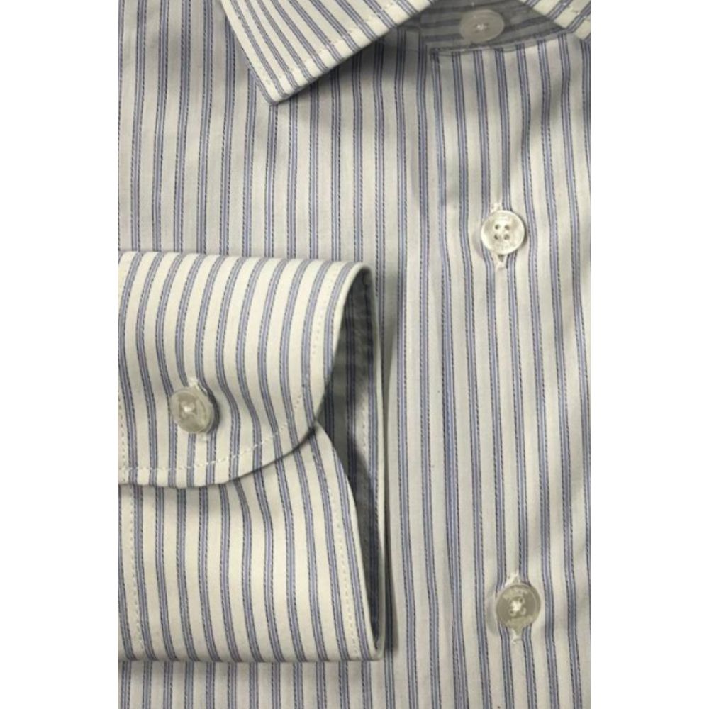 Baldinini Trend Light Blue Cotton Mens Shirt