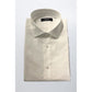 Baldinini Trend White Cotton Men Shirt