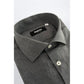 Baldinini Trend Gray Cotton Men's Shirt
