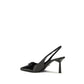 Prada Black Calf Leather Bos Taurus High Heel Pumps