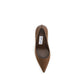 Jimmy Choo Brown Silk Pumps
