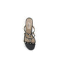 Valentino Garavani Black Calf Leather Bos Taurus Platform Sandals
