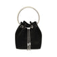 Jimmy Choo Black Silk Backet Bag