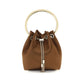 Jimmy Choo Brown Silk Backet Bag