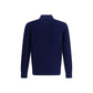 Brunello Cucinelli Blue Cashmere Polo Shirt