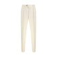 Brunello Cucinelli Cream Cotton Casual Pants