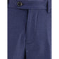 Brunello Cucinelli Blue Fleece Wool Pants