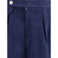 Brunello Cucinelli Blue Wool Casual Pants