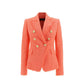 Balmain Orange Cotton Blazer