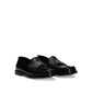 Dolce & Gabbana Black Calfskin Slip-On Loafers