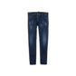 Dsquared² Blue Cotton Slim Fit Jeans