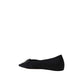 Amina Muaddi Black Silk Ballet Flats