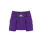 Versace Purple Viscose Mini Skirt