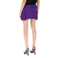 Versace Purple Viscose Mini Skirt