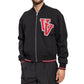 Versace Black Virgin Wool Bomber