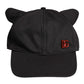 Dolce & Gabbana Black Cotton Logo Patch 6 Panels Baseball Cap Hat