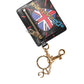 Dolce & Gabbana Black Leather #DGLovesLondon Cardholder Coin Case Keyring