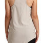 Max Mara Light Gray 100% Cotton Sleeveless Razor Back Tank Top