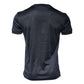 Dolce & Gabbana Blue Silk Crew Neck Short Sleeves Men T-shirt