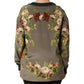 Dolce & Gabbana Enchanted Sicily Silk Crewneck Blouse Sweater