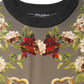 Dolce & Gabbana Enchanted Sicily Silk Crewneck Blouse Sweater