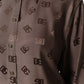 Dolce & Gabbana Brown Collared Long Sleeves Logo Shirt Top