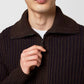 Alpha Studio Brown Wool Sweater