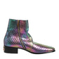Dolce & Gabbana Multicolor Chelsea Short Ankle Boots Shoes