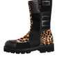 Dolce & Gabbana Multicolor Leopard Mid Calf Boots Shoes
