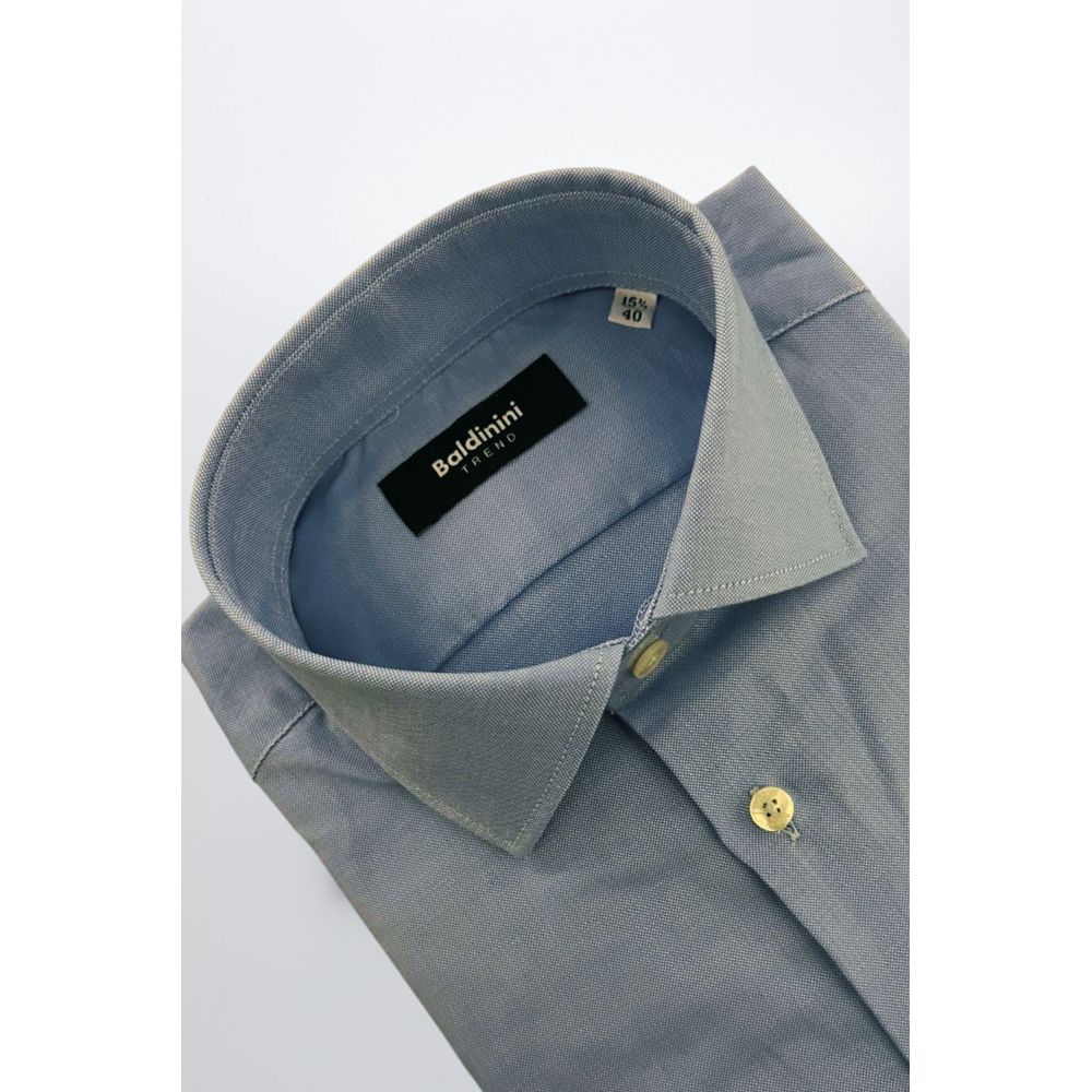 Baldinini Trend "Light Blue Cotton Men Shirt"