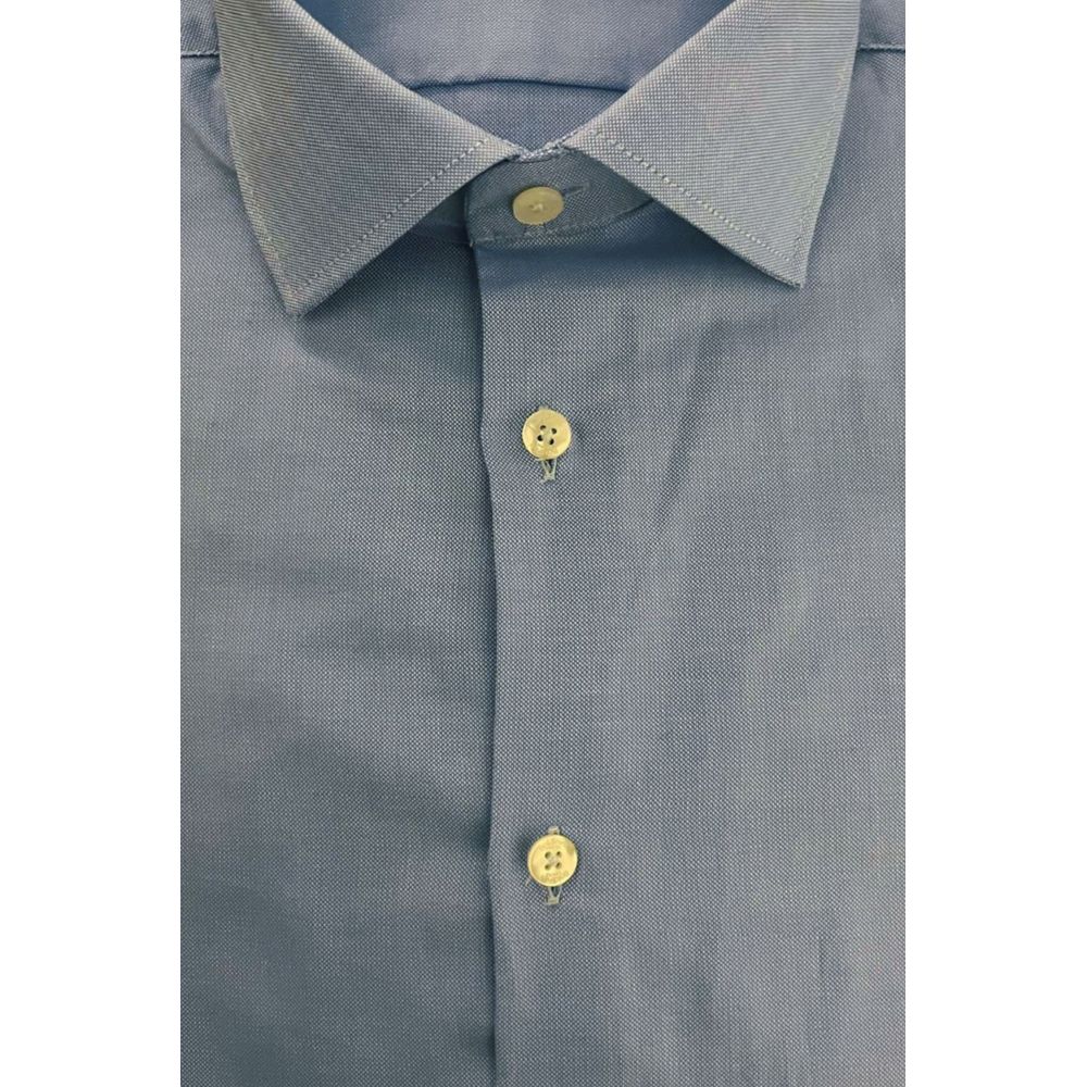 Baldinini Trend "Light Blue Cotton Men Shirt"