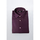 Baldinini Trend Purple Cotton Men Shirt