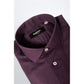 Baldinini Trend Purple Cotton Men Shirt