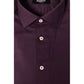 Baldinini Trend Purple Cotton Men Shirt