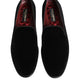 Dolce & Gabbana Black Leather Suede Slip On Loafer Dress Shoes