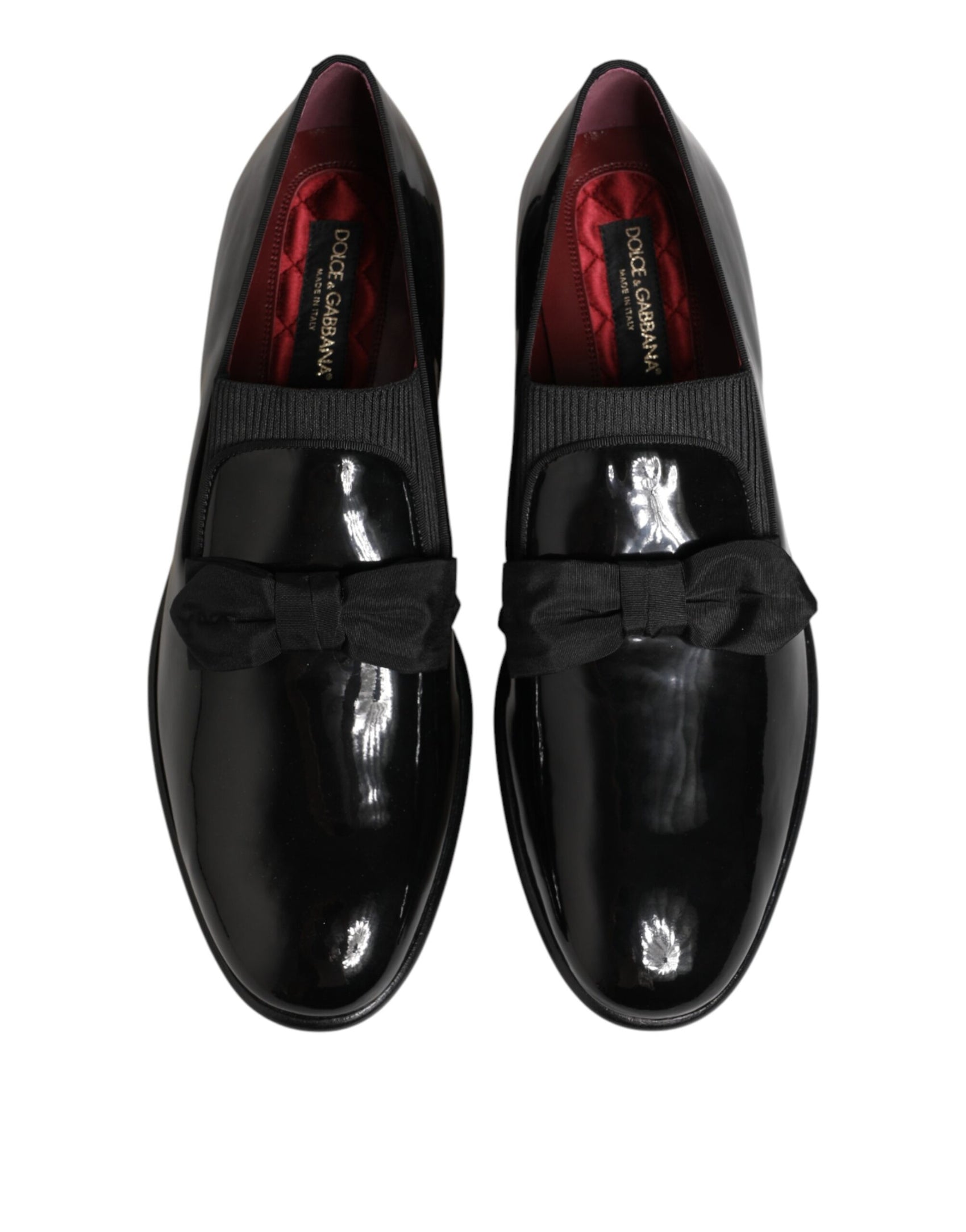 Dolce & Gabbana Black Leather Slip On Dress Men Loafers Shoes