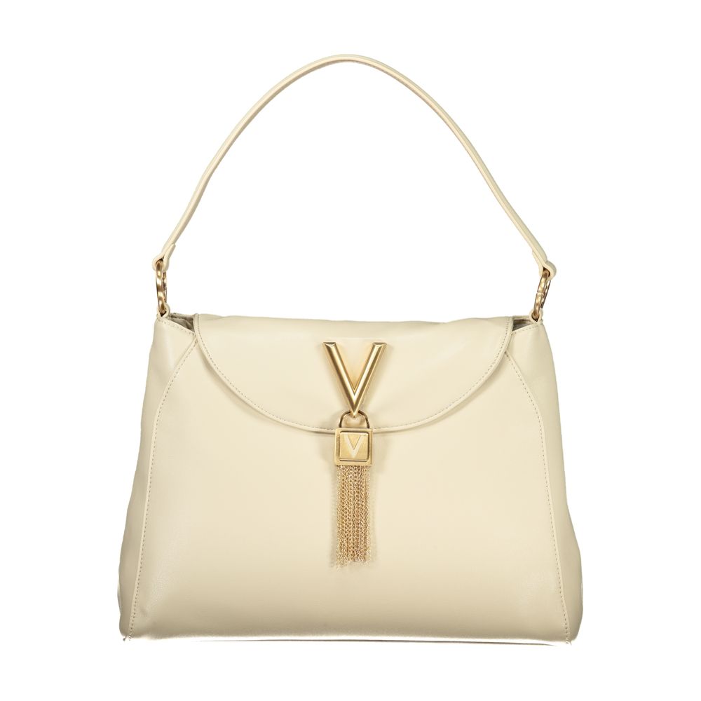 Mario Valentino Beige Polyurethane Women Shoulder Bag