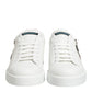 Dolce & Gabbana White Leather #DGFAMILY Men Sneakers Shoes