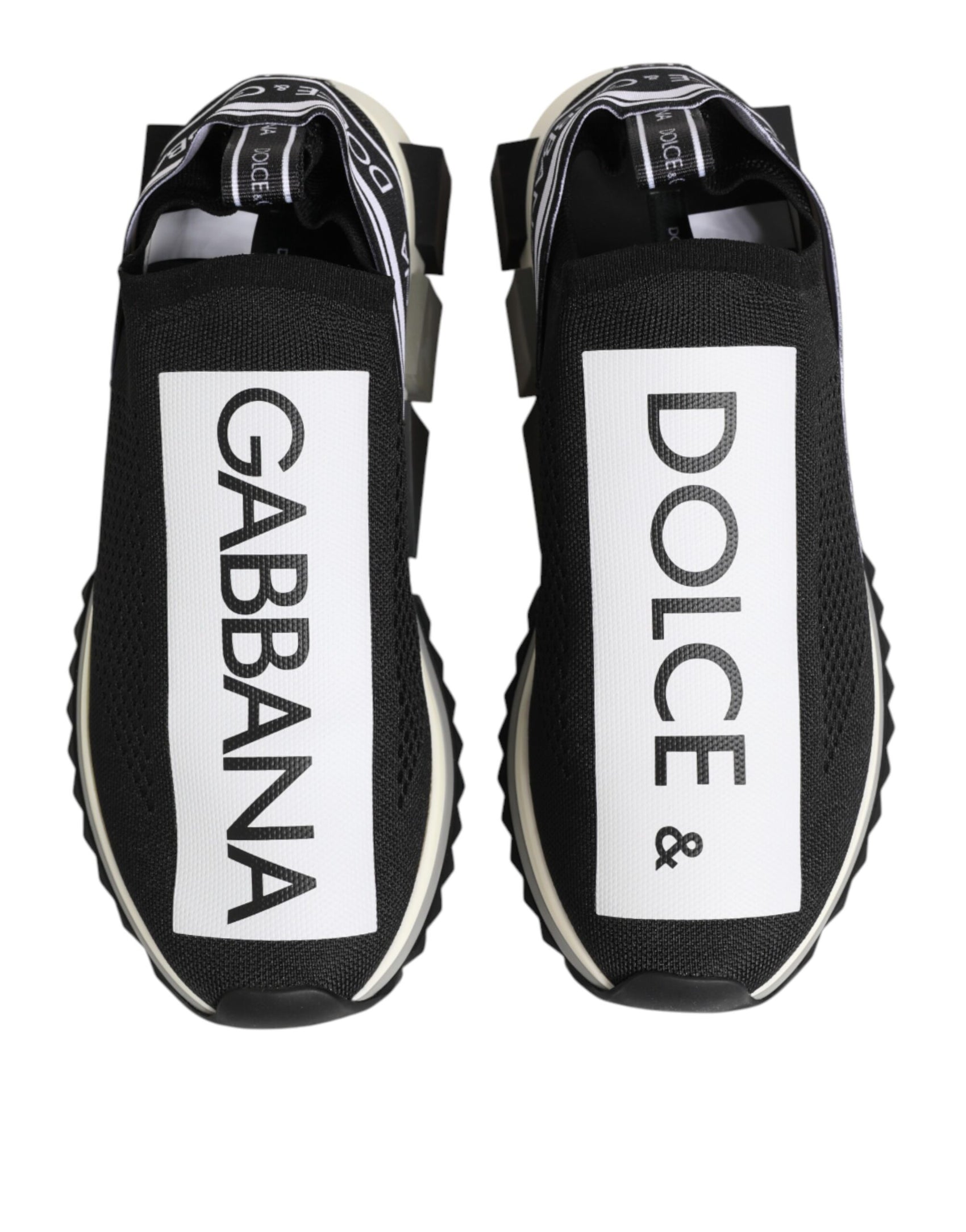 Dolce & Gabbana Black Slip On Sorrento Men Sneakers Shoes
