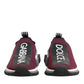 Dolce & Gabbana Maroon Slip On Sorrento Men Sneakers Shoes