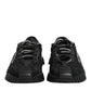Dolce & Gabbana Black Logo Lace Low Top NS1 Sneakers Shoes